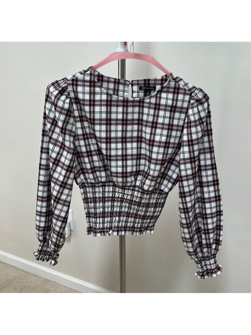 Versona cropped ruched blouse